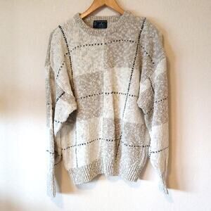Vintage Kenneth Gordon Linen Cotton Blend Heavy Sweater